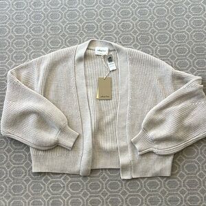 Aritzia Wilfred Unwind Merino Wool Waist Cardigan- S - NWT